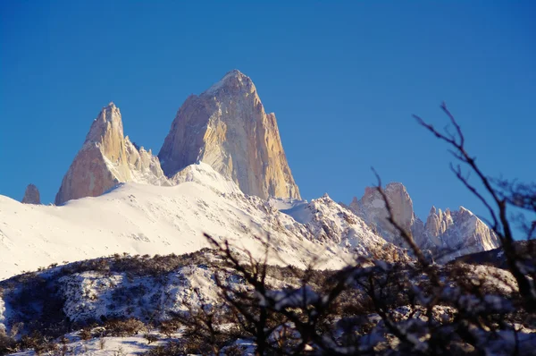 Picchi e ghiacciai della Patagonia — Foto Stock