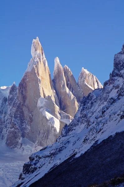 Patagonia peaks and glaciers — Stock Photo, Image