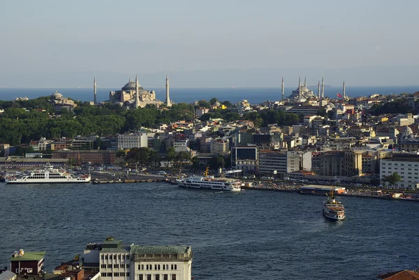 Vista de Estambul, Mezquita Azul y Sultanhamet — Foto de Stock