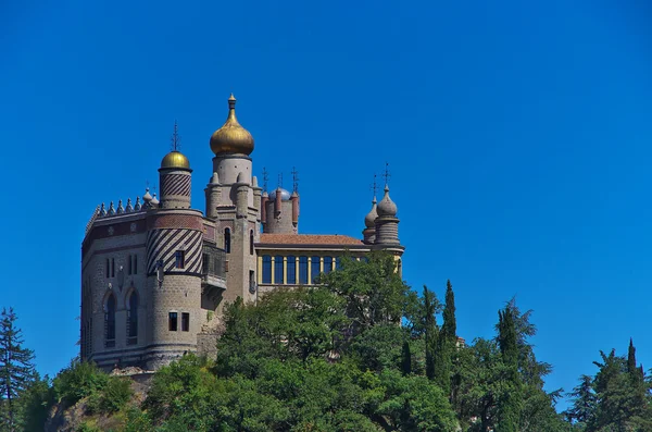 Vista del castillo Rocchetta Mattei . — Foto de Stock