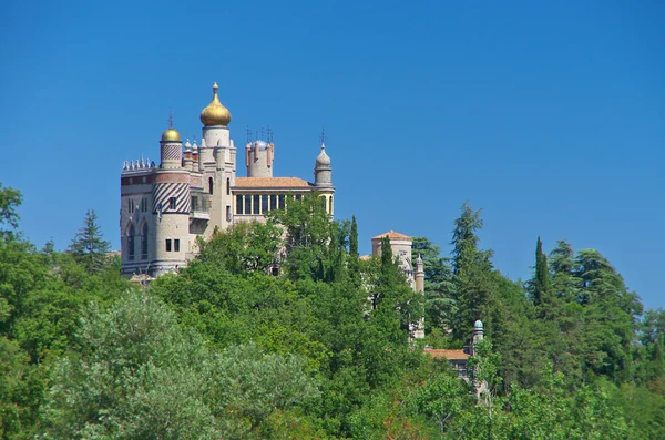 Vista del castillo Rocchetta Mattei . — Foto de Stock