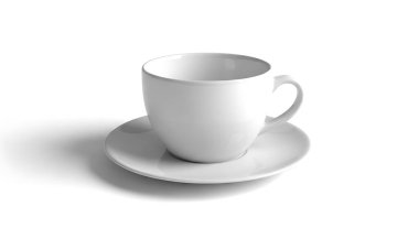 beyaz bir arka plan üzerinde boş Kupası