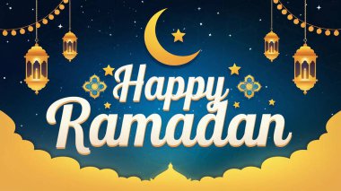 Ramazan kareem arka plan vektör çizim