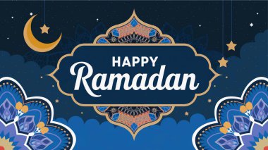 Aylı Ramazan Kareem. vektör çizimi tasarımı