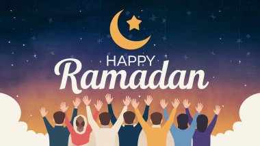 Ramazan Kareem tebrik kartı tasarımı