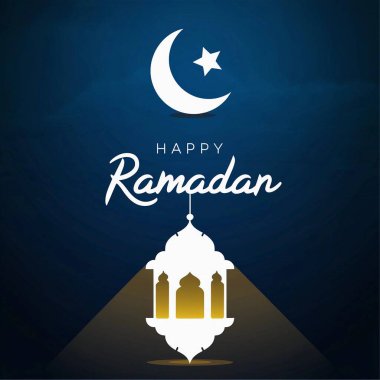 Ramazan kutlamaları için bayram mübarek afişi.