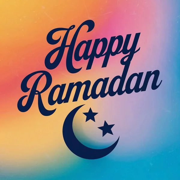 Ramazan kareem arkaplanı ay ve yıldız şeklinde