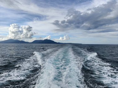 İsrail 'in kuzeyindeki Akdeniz' in güzel manzarası, Akdeniz.