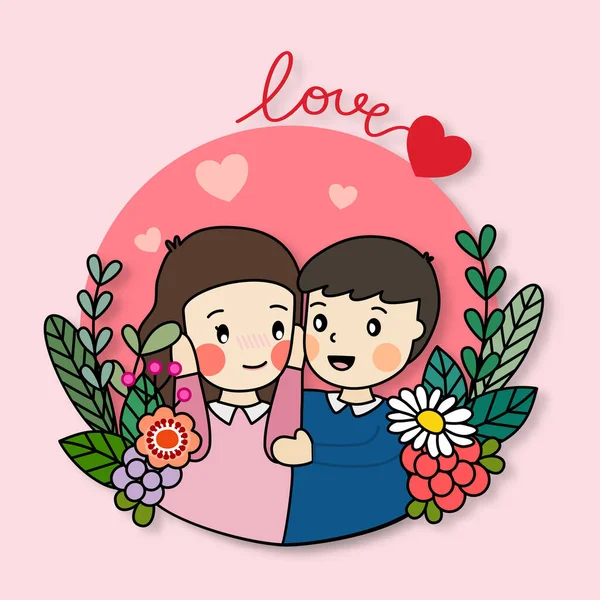 Sevimli bir çift olarak harika bir an.