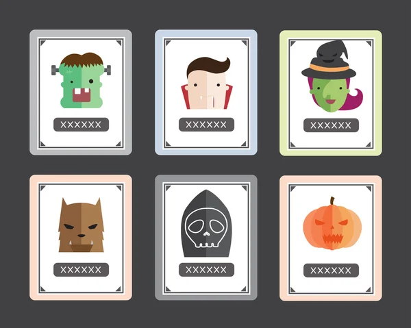 Tarjeta de Halloween para fiesta — Vector de stock