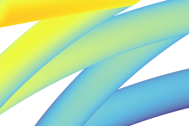 Sarı ve mavi yumuşak üç boyutlu dalgalar ışık, pürüzsüz akış çizgileri olan havadar kompozisyon. Temiz modern soyut tasarım teknolojiyi, yeniliği ve görsel uyumu sembolize eder..