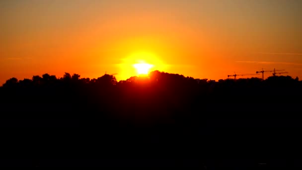 4K Grúas de trabajo time-lapse — Vídeos de Stock