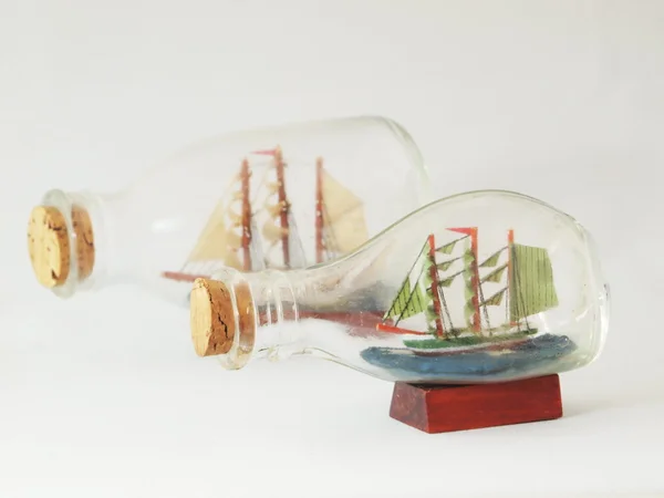 Ships in a bottles — Stock Photo, Image