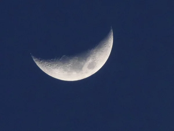 A lua crescente Lua — Fotografia de Stock