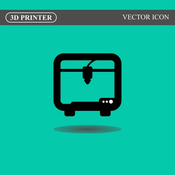 Icône de l'imprimante 3d — Image vectorielle