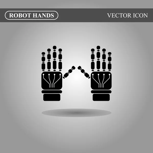 Robot mains icône — Image vectorielle