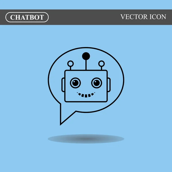 Concept icône Chatbot — Image vectorielle