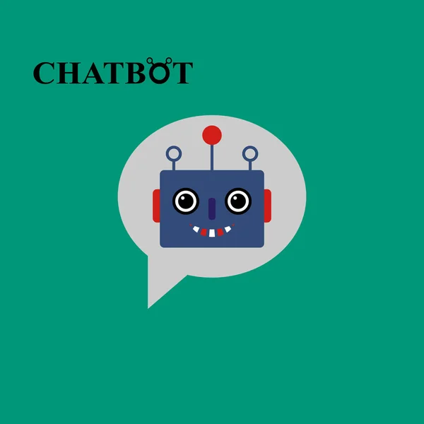 Concetto di icona Chatbot — Vettoriale Stock