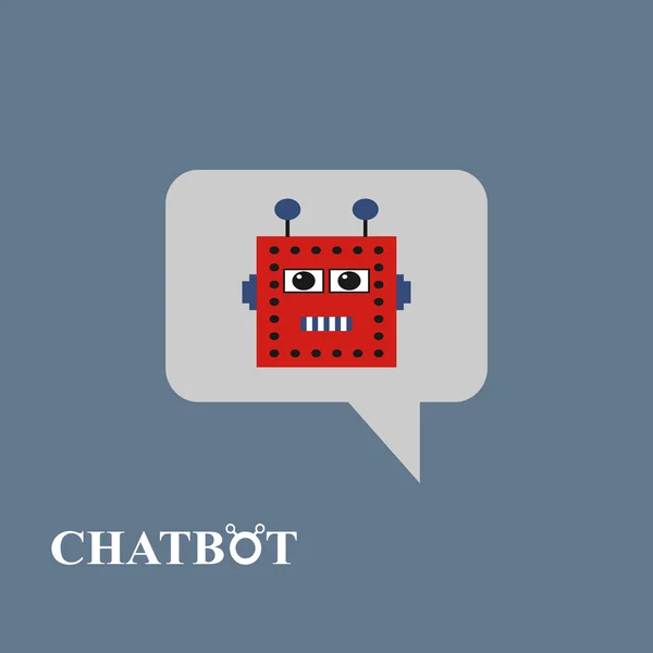 Chatbot pictogram concept — Stockvector