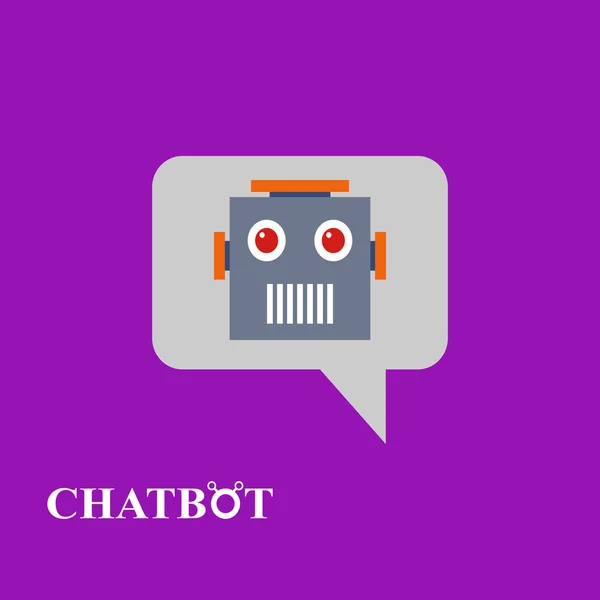 Chatbot pictogram concept — Stockvector