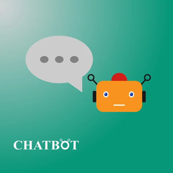 Εικονογράφηση chatbot ή chatterbot — Διανυσματικό Αρχείο