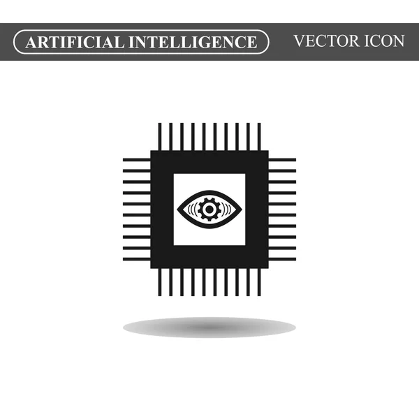 Icône de l'intelligence artificielle — Image vectorielle