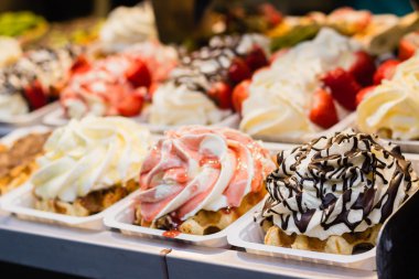 tatlı dükkanda Belçika tatlı