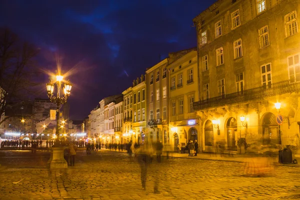 Kvällen landskap av gammal europeisk stad — Stockfoto