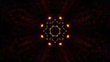 Psychedelic Kaleidoscope Burst Symmetric kaleidoscope shapes bursting and morphing with vibrant colors on beatfriendly loops