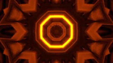 Psikedelik Kaleydoskop Patlaması simetrik kaleydoskop şekilleri patlıyor ve canlı renklerle beatendly döngülerde şekil değiştiriyor