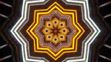 Psychedelic Kaleidoscope Burst Symmetric kaleidoscope shapes bursting and morphing with vibrant colors on beatfriendly loops