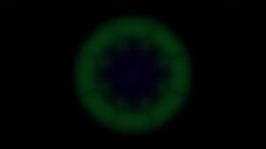 Psikedelik Kaleydoskop Patlaması simetrik kaleydoskop şekilleri patlıyor ve canlı renklerle beatendly döngülerde şekil değiştiriyor