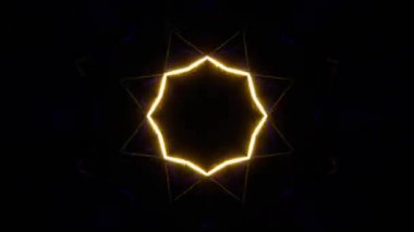 Psychedelic Kaleidoscope Burst Symmetric kaleidoscope shapes bursting and morphing with vibrant colors on beatfriendly loops