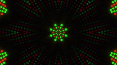 Psikedelik Kaleydoskop Patlaması simetrik kaleydoskop şekilleri patlıyor ve canlı renklerle beatendly döngülerde şekil değiştiriyor