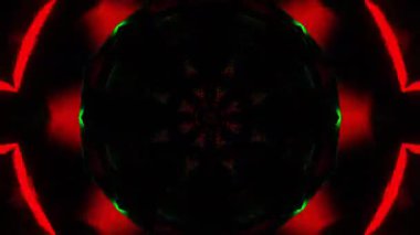 Psychedelic Kaleidoscope Burst Symmetric kaleidoscope shapes bursting and morphing with vibrant colors on beatfriendly loops