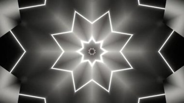 Psychedelic Kaleidoscope Burst Symmetric kaleidoscope shapes bursting and morphing with vibrant colors on beatfriendly loops