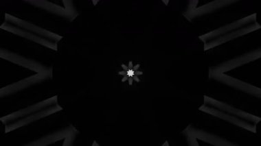 Psikedelik Kaleydoskop Patlaması simetrik kaleydoskop şekilleri patlıyor ve canlı renklerle beatendly döngülerde şekil değiştiriyor