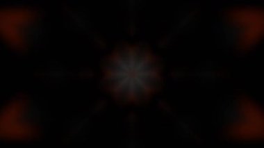 Psikedelik Kaleydoskop Patlaması simetrik kaleydoskop şekilleri patlıyor ve canlı renklerle beatendly döngülerde şekil değiştiriyor