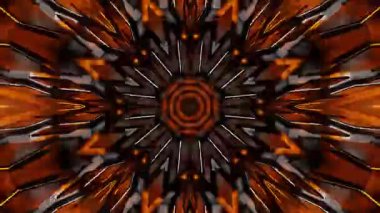 Psikedelik Kaleydoskop Patlaması simetrik kaleydoskop şekilleri patlıyor ve canlı renklerle beatendly döngülerde şekil değiştiriyor