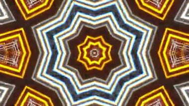 Psychedelic Kaleidoscope Burst Symmetric kaleidoscope shapes bursting and morphing with vibrant colors on beatfriendly loops