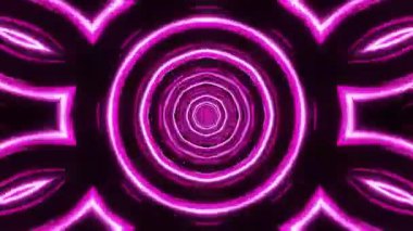 Psikedelik Kaleydoskop Patlaması simetrik kaleydoskop şekilleri patlıyor ve canlı renklerle beatendly döngülerde şekil değiştiriyor