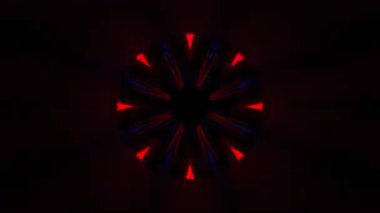 Psikedelik Kaleydoskop Patlaması simetrik kaleydoskop şekilleri patlıyor ve canlı renklerle beatendly döngülerde şekil değiştiriyor
