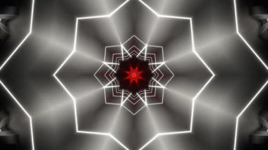 Psychedelic Kaleidoscope Burst Symmetric kaleidoscope shapes bursting and morphing with vibrant colors on beatfriendly loops