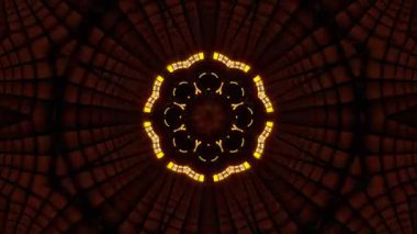 Psikedelik Kaleydoskop Patlaması simetrik kaleydoskop şekilleri patlıyor ve canlı renklerle beatendly döngülerde şekil değiştiriyor