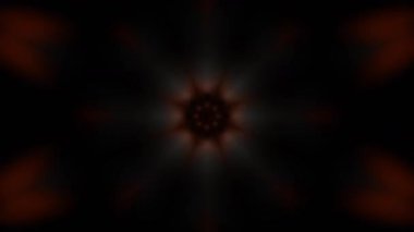 Psikedelik Kaleydoskop Patlaması simetrik kaleydoskop şekilleri patlıyor ve canlı renklerle beatendly döngülerde şekil değiştiriyor