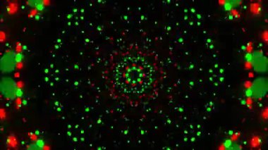 Psikedelik Kaleydoskop Patlaması simetrik kaleydoskop şekilleri patlıyor ve canlı renklerle beatendly döngülerde şekil değiştiriyor