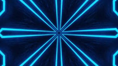 Psikedelik Kaleydoskop Patlaması simetrik kaleydoskop şekilleri patlıyor ve canlı renklerle beatendly döngülerde şekil değiştiriyor