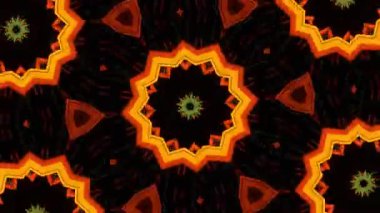 Psychedelic Kaleidoscope Burst Symmetric kaleidoscope shapes bursting and morphing with vibrant colors on beatfriendly loops