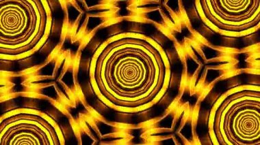 Psikedelik Kaleydoskop Patlaması simetrik kaleydoskop şekilleri patlıyor ve canlı renklerle beatendly döngülerde şekil değiştiriyor