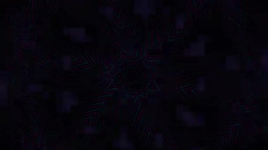 Psikedelik Kaleydoskop Patlaması simetrik kaleydoskop şekilleri patlıyor ve canlı renklerle beatendly döngülerde şekil değiştiriyor